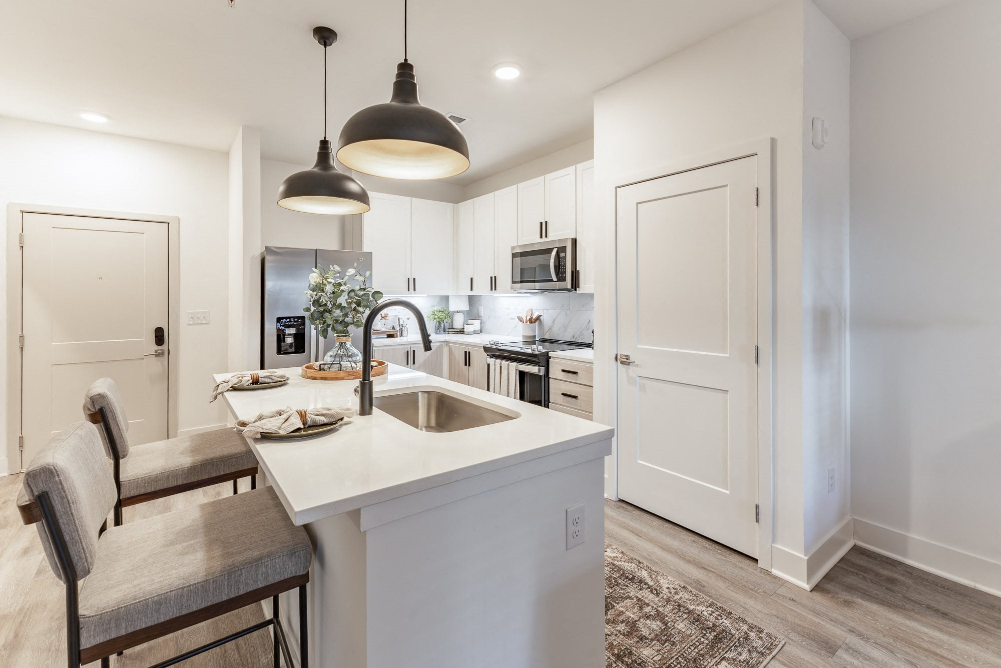 Kitchen with Quartz